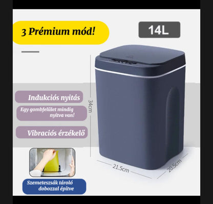 12-16L-es okos szemetes. Automatizált szenzorral mely elektromos, de ugyanakkor vízálló megoldással tervezve. Konyhában, és hálószobában is tárolható.