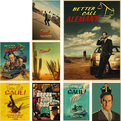 Klasszikus film poszterek, Better Call Saul,Retro Plakát,Szobadekoráció, művészet Otthon a nappaliba Nyomtatványok Szoba dekoráció Esztétikus kiegészítő