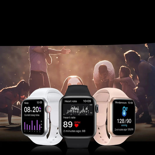 Okos óra I8 Pro Max hívás, Sport Fitnesz Tracker Egyedi tárcsás Okosóra Férfi Női Ajándék Apple Phone PK IWO 27 X8 T500